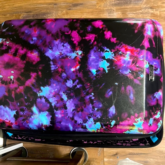 American tourister hard side LARGE galaxy print suitcase - Picture 1 of 3